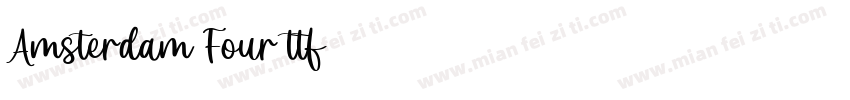 Amsterdam Four ttf 普通(西方)字体转换